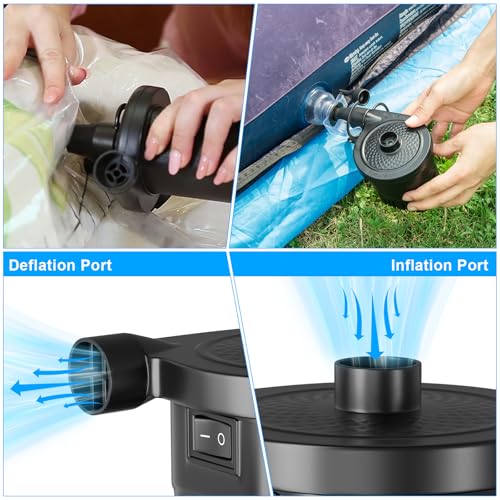 image for AGPTEK Rechargeable Air Pump, Electric Air Pump 4000mAh Battery Quick-