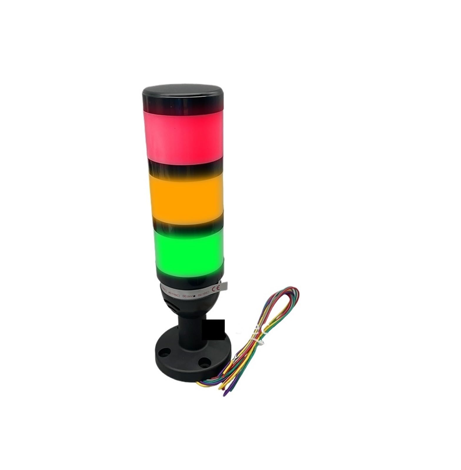 1 x 3 warstwy SMGJ5 Alarm Światła 12 V 220 V Wielofunkcyjna wieża Białe Światło Miękkie Światło LED Sprzęt mechaniczny (Wit Sound,AC110V with Sound)