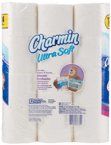 Image of Charmin Ultra Soft Double Roll Toilet Paper, 12 Count