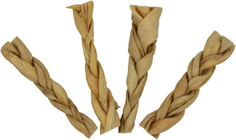 Express Pet Supplies500g (25-30 Sticks) Braided Lamb Headskin Twists Sticks 100% Natural Air Dried Dog Treat Chews