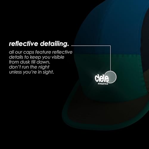 Vista 3 de Ciele Athletics ALZCap - Gorro de correr de punto de 5 paneles que absorbe la humedad - Ala pequeña