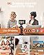 Rollei Powerflex X8 Dual Lens Digitalkamera, 64MP 5K Fotoapparat mit Dual Lens 8X Optischer Zoom Kompaktkamera mit 3,6 Touch Screen Tragbar Fotokamera für Anfänger Schwarz, Digital-Kamera-Fotoapparat