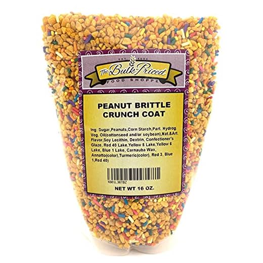 Peanut Brittle Crunch Coat Ice Cream Topping