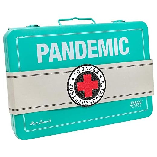 ZMan ZMND0009 Pandemic 10 Jahre Jubiläumsedition, Familienspiel, Strategiespiel, Deutsch