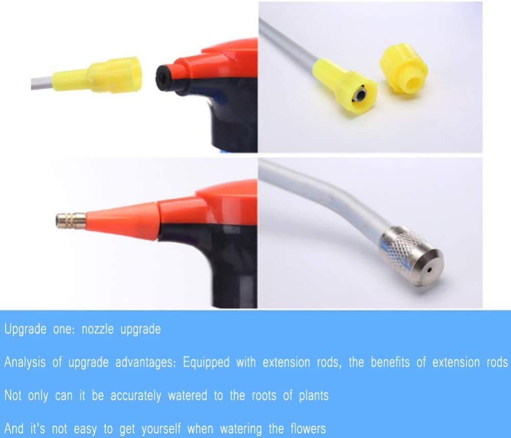 Pulvérisateur électrique Multifonctionnel, arrosoir Haute Pression USB Rechargeable pour Petits ménages, arrosoir de Jardin avec Tige de buse prolongée, Grande capacité 3L,