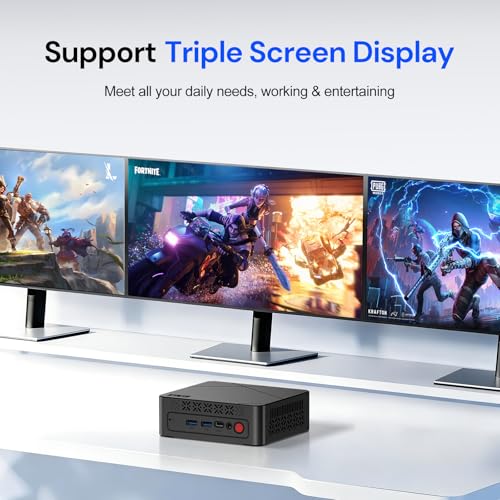 Image of wo-we Mini PC AMD 3500U(Beat N150 /N100 /4300U) 8GB RAM 256GB SSD 4C /8T 4K Triple Display HDMI&Type-C,USB3.2 Silent Heat Dissipation Mini Desktop Computer for Home Theater Office Business Education