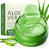 60 Piezas Parches De Ojos De Aloe Vera,Eye Patches,Parches Ojos Bolsas Y Ojeras,Hidratantes Y Calmantes,Reduce Ojeras, Bolsas Y LíNeas Finas, Hidratante Y Refrescante,Para El Contorno De Eyes