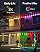Fussion 200ft Permanent Outdoor Lights for House, 2025 Smart RGB LED Outside Lights with APP Remote Control, IP67 Waterproof Eternity Eaves Lighting for Christmas, Halloween, Holiday, Party, Daily