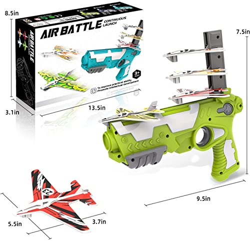 Image of Magicwand One Click Ejection Catapult Foam Plane Launcher Gun Toy For Kids【3 Yrs & Up】【Colors as Per Stock】【Pack of 2 Plane Guns】