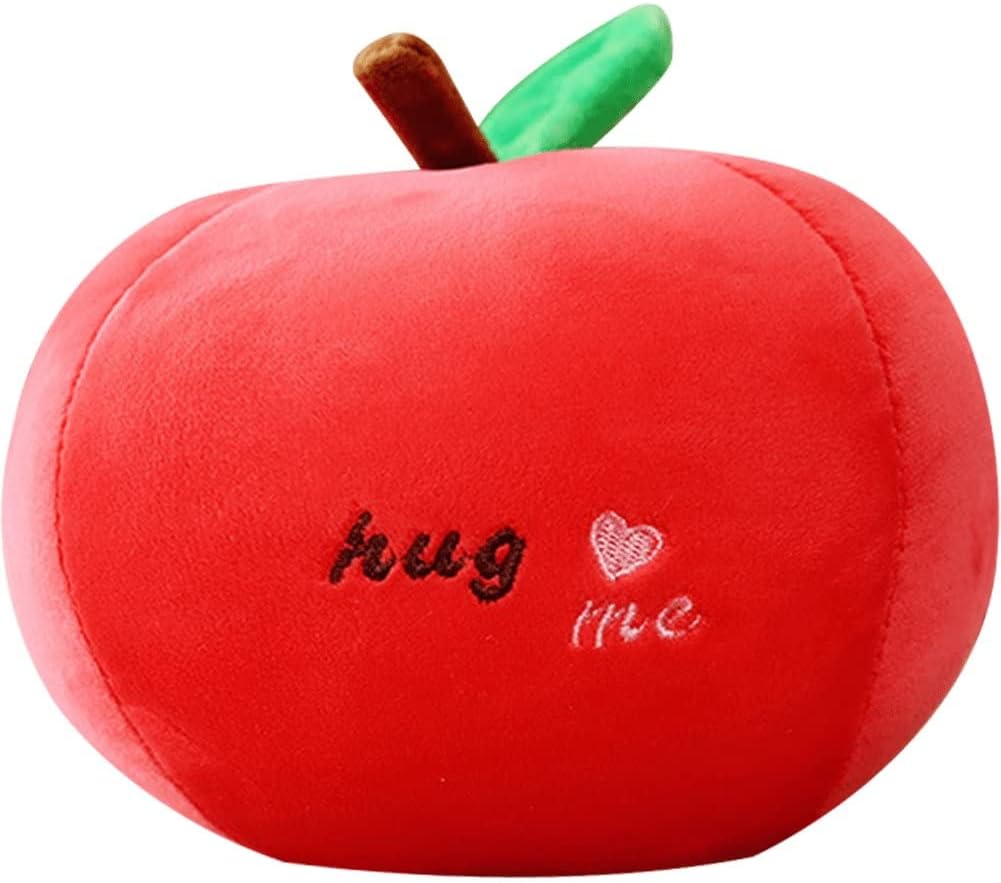 Simulation Apple Body Pillow Fruit Plush Soft Cute Stuffed Apple Cushion Office Home Decor Birthday Gift Pack of 1
