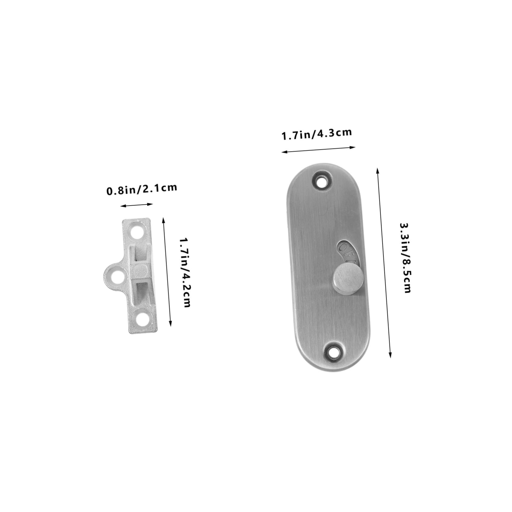 3stücke Sliding Door Lock Privatsphäre Riegel Für Schiebetüren Rostfreier Latch Für Garagentore Badezimmer Und Stalltüren Einfache Und Langlebige