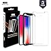 (3-Pack) iPhone X XS Screen Protector for Apple iOS, 9H Hardness, Tempered Glass, and Alignment Frame for Easy Install and Case Friendly