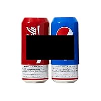 Bierdosen Tarnhülle 2er-Set – Lustiges Party Gadget Bierdose als Cola oder Pepsi getarnt – Silikon Cover 330 ml – Witziges Geschenk für Männer, Festival & Kühlschrank bierkühler flaschenkühler
