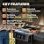 Current Model G+ Dual Zone Electric Grill, Smart Electric Outdoor Grill with 200°F to 700°F Range for Searing & Roasting, Independent Heat Zones, Apartment-Friendly & Weather-Resistant, Eclipse