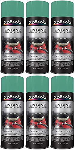 Sherwin-Williams Company Duplicolor Ceramic Detroit Diesel Alpine Green Engine Paint (12 oz) - 6 Pack, 12 Ounces