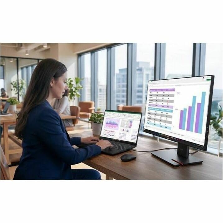 Image of Lenovo ThinkPad T16 Gen 5 21WT0064US 16 inch Copilot+ PC Notebook - WUXGA - 60 Hz - Intel Core Ultra 7 Series 3 355-32 GB - 512 GB SSD - English Keyboard - Black - Intel Chip - 1920 x 1200 - Windows 11