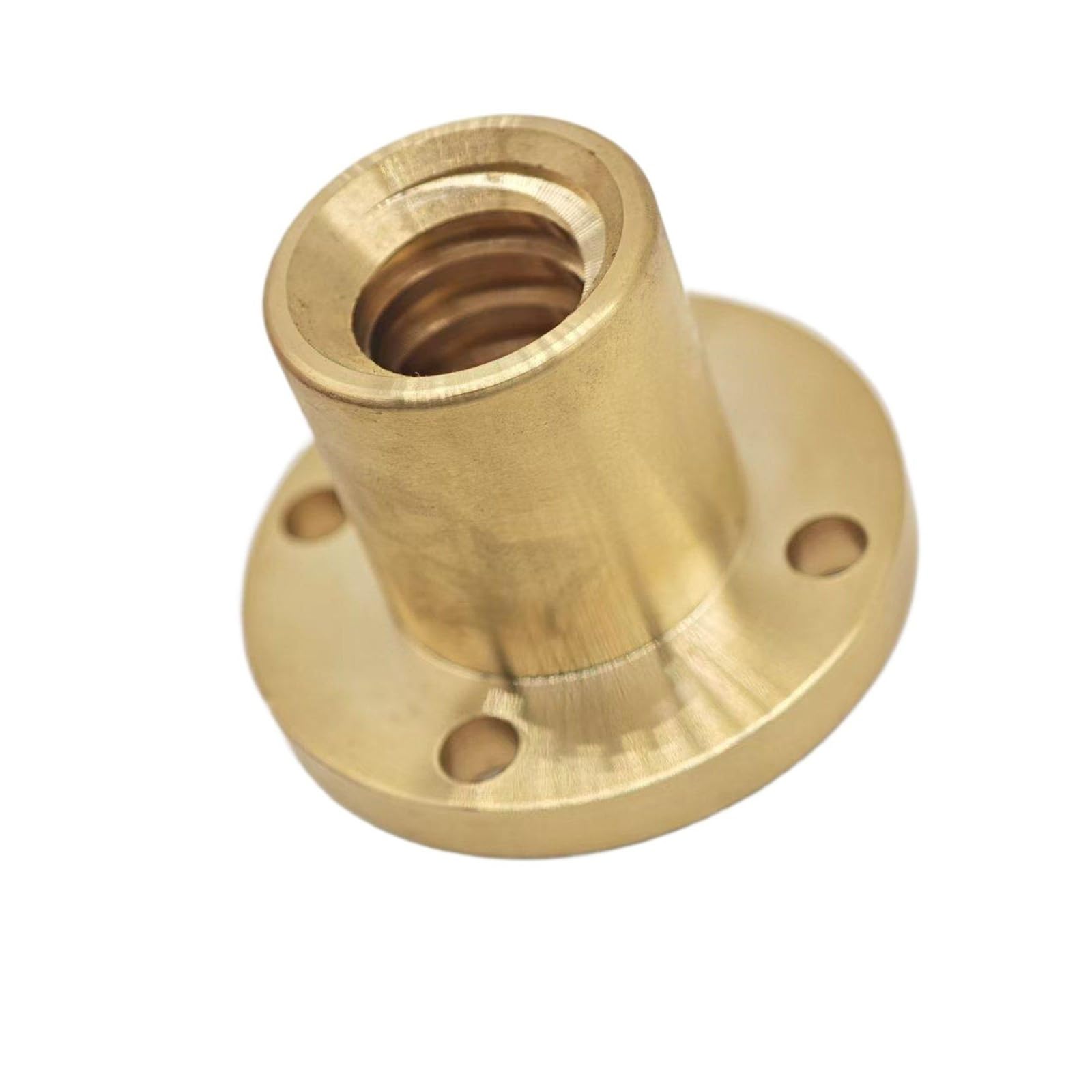 Vis ronde T24 - Écrou TR24 x 4 - Tr24 x 5 - TrL24 x 4 - TrL24 x 5 - 4 mm - Pas de 5 mm - Filetage à gauche - Bride - Filetage trapézoïdal - Écrou (filetage à droite, 5 mm pitch)