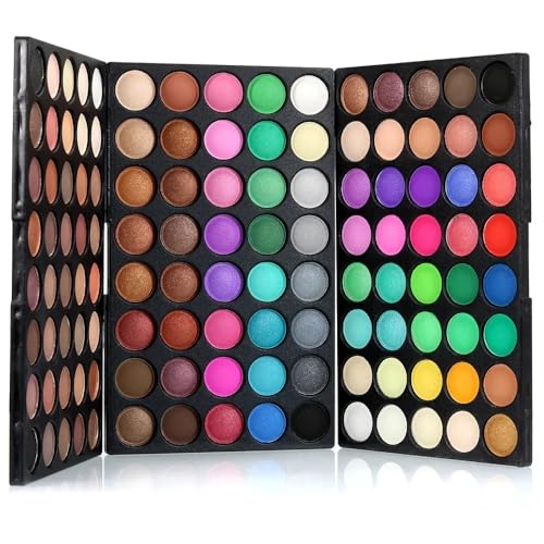 Paleta de Sombras Multi-Color, 120 Cores, Perolada, Mate, para Palco, Cosplay, Cobertura Total, Durá