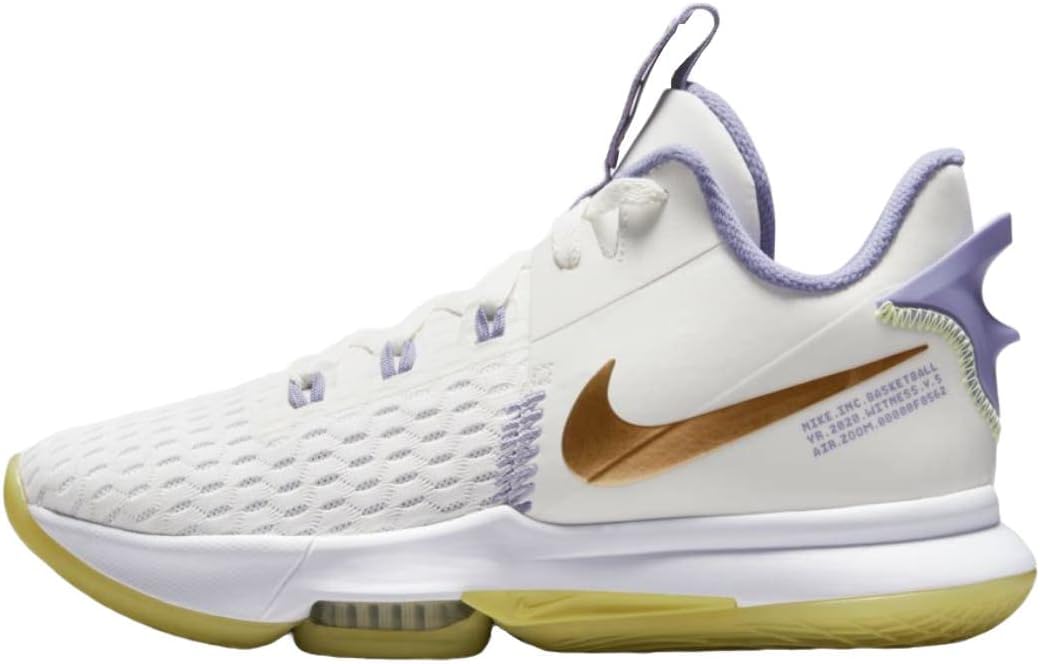 NikeLebron Witness CQ9380-102 Mens Basketball Shoes (Summit White/MTLC Bronze)