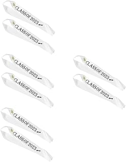 16 pcs Graduation shoulder straps graduation stole graduation costume mexican decorations mexican gifts Graduation Sash Class of 2023 graduation etiquette belts grad sash Fashion, White, 80X9.5CM