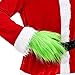 WJGHRH Christmas Gloves Mask, Green Monster Cosplay Santa Masks Glove for Halloween Christmas, Costume Accessory for Santa (Gloves-a)