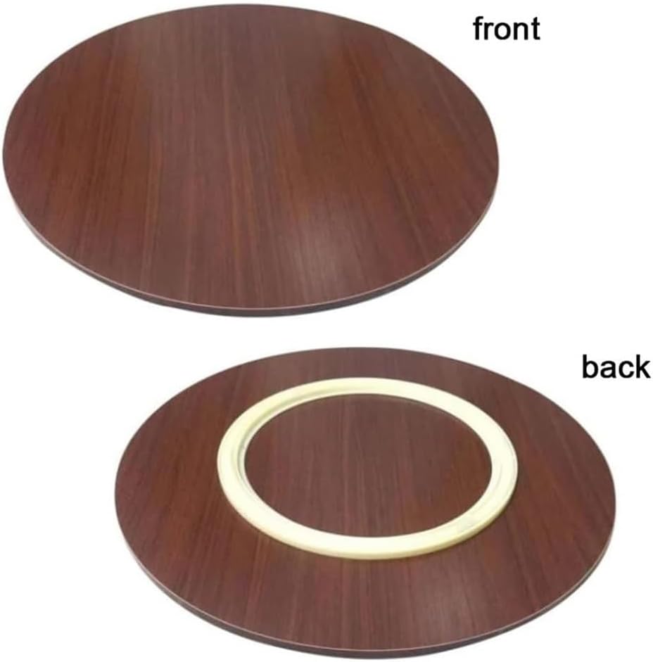 Wooden Table Top Turntable 20" 24" 28" 30" 36" 40", Large Wood Lazy Susan Serving Tray for Dining Table, Round Rotating Plate for Home Kitchen(Mahogany,50cm/20in)