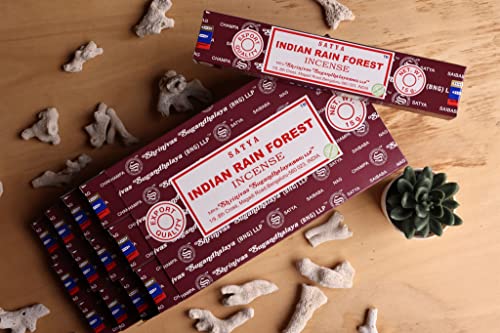 Earth SINDNRNFRST15P12 Satya Indian Rain Forest Incense Sticks 15 Gms (Pack Of 12) (Green Certified) Indian Perfumed Hand Rolled Agarbatti Perfect thumb #2