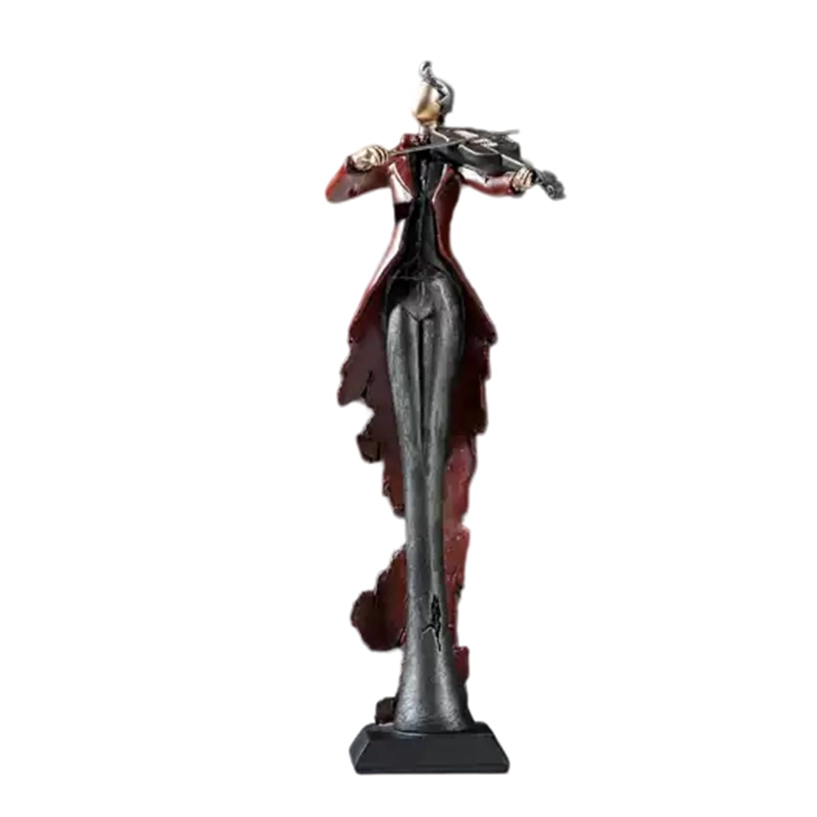 ZXFJYUIP Vintage Guitarist Saxophone Instrument Model Decorative Craft Musical Ornament(Guitar)