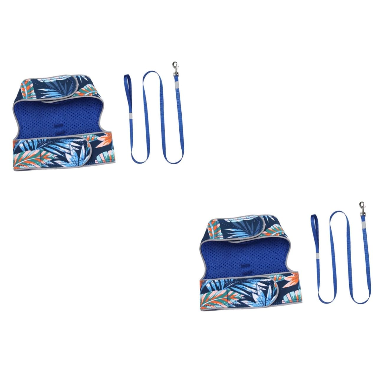 Beavorty 2 Juegos De Malla Transpirable para Gatos Y Gatitos Chaleco con Correa Juego De Paseo Seguro Y Cómodo para Gatos.