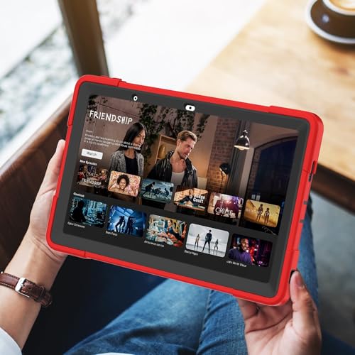 Coque antichoc Lenovo Tab M10 5G avec angles renforcés rouge