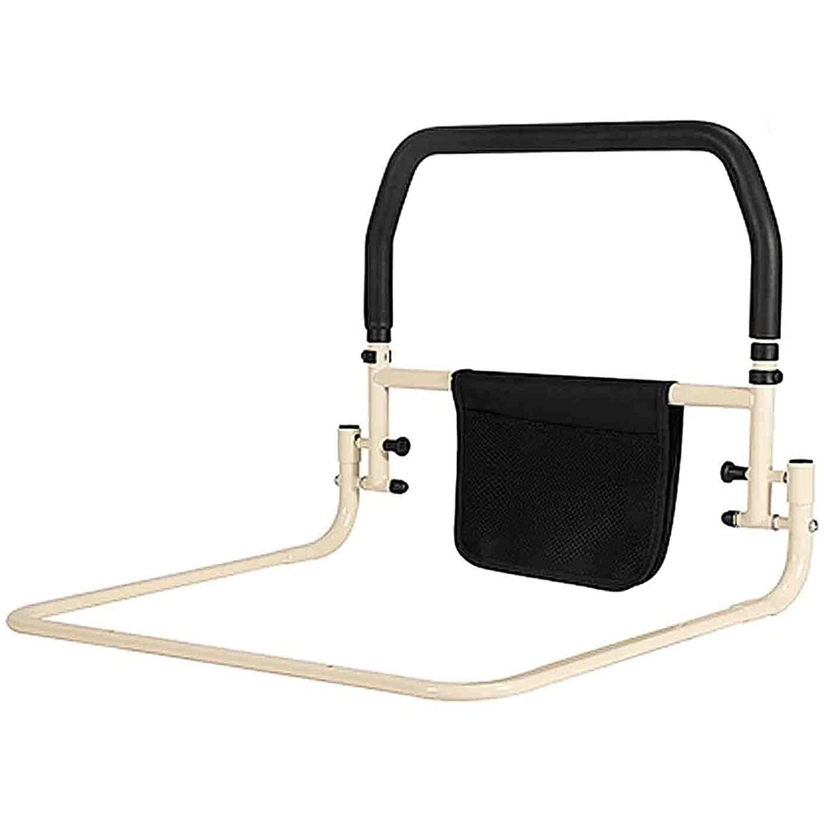 Sponde for letto for la sicurezza degli adulti anziani, sponde for anziani sul comodino, con altezze regolabili Tasca portaoggetti for supporto, ringhiere laterali, dispositivi di assistenza for l'ass