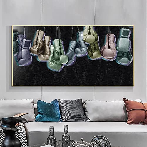 Toile peinture gants de boxe affiche imprimée mur photo maison 80x160