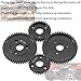 49-Tooth M1 Spur Gear 1.0 Metric Pitch, Hardened Steel Upgrades Main Gear 31T 33T 35T 37T 39T 41T 43T 45T 47T 49T 51T Mod 1 Fit for TRAXXAS Slayer Pro 4X4 Revo 3.3 ARRMA HPI HOBAO LOSI (49T)