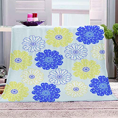 Couverture microfibre douce imprimé floral 3D grand format confort canapé lit