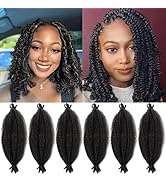 Marley Twist Braiding Hair Pre Stretched Marley Hair for Faux Locs Crochet Hair Passion Twist Hai...