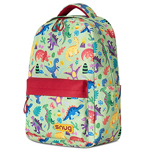 Snug Kids Backpack for School, Sports and Travel Perfect for Ages 4+ (Dinosaurs)