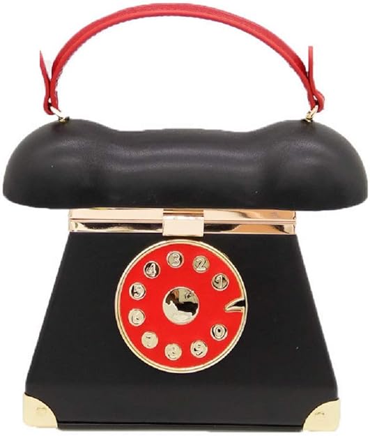 Vintage Telephone Shape Women TopHandle Bags Shoulder and Crossbody