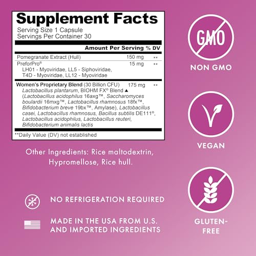 Image of BIOHM Women's Probiotics 30B CFU & Super Greens /Kids Berry Blast Bundle: Gut & Overall Health Support, 9 Strains, 30-Day Supply, Rich in Antioxidants