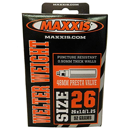 Câmara Maxxis 26x1.0/1.25 Válvula Presta 48mm Preto