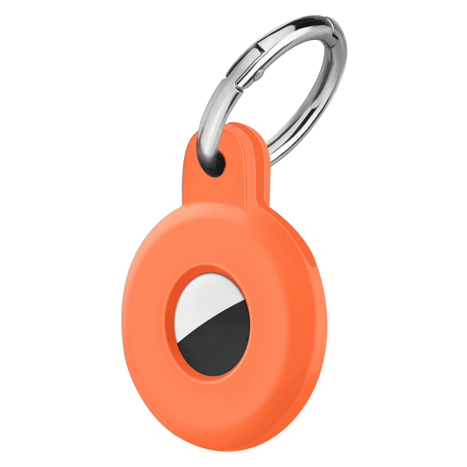 Ainiv Protective Case for AirTag, 1PC Thick Silicone Keyring Case Compatible with Apple Airtag, Durable Protective Holder Cover with Anti-Lost Key Ring, Pet Collar Locator Tracker Cover — view 14