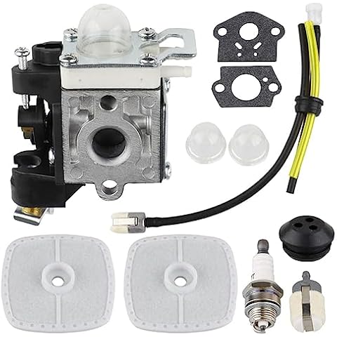 HUSWELL PB250 Carburetor Air Filter kit for Echo ES-250 Leaf Blower RB-K106 PB-250 Blower PB-250LN 165 Mph and 391 Cfm A021003661 Carburetor w Fuel Line Cover