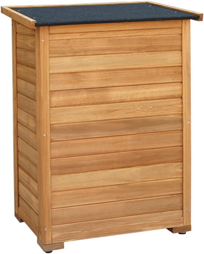 Portable Wooden Outdoor Garden Storage Cabinet