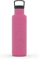 Vista 37 de Well Told Botella de agua aislada con mapa de Washington DC grabado, botella de acero inoxidable grabada (21 onzas, blanco) botella aislada de mapa