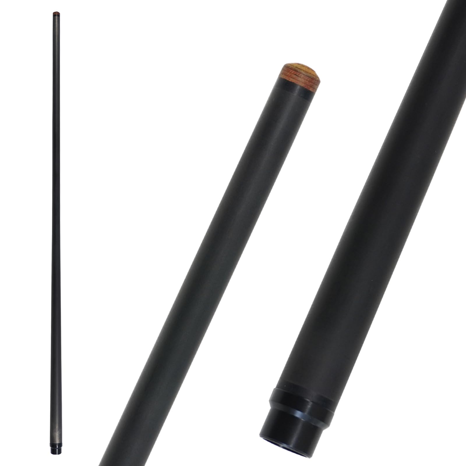 OKHEALING - 29インチ ピン カーボンプールキュー シングルシャフト、ティップ 12.9mm、12.4mm、13mm、12mm、12.5mm 超スムーズ、コントロール性 プロテーパー