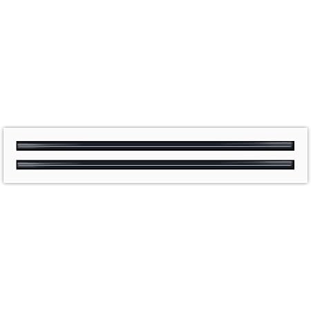 72" Linear Slot Diffuser - (3 Slot) Triple Slot - White Decorative Air