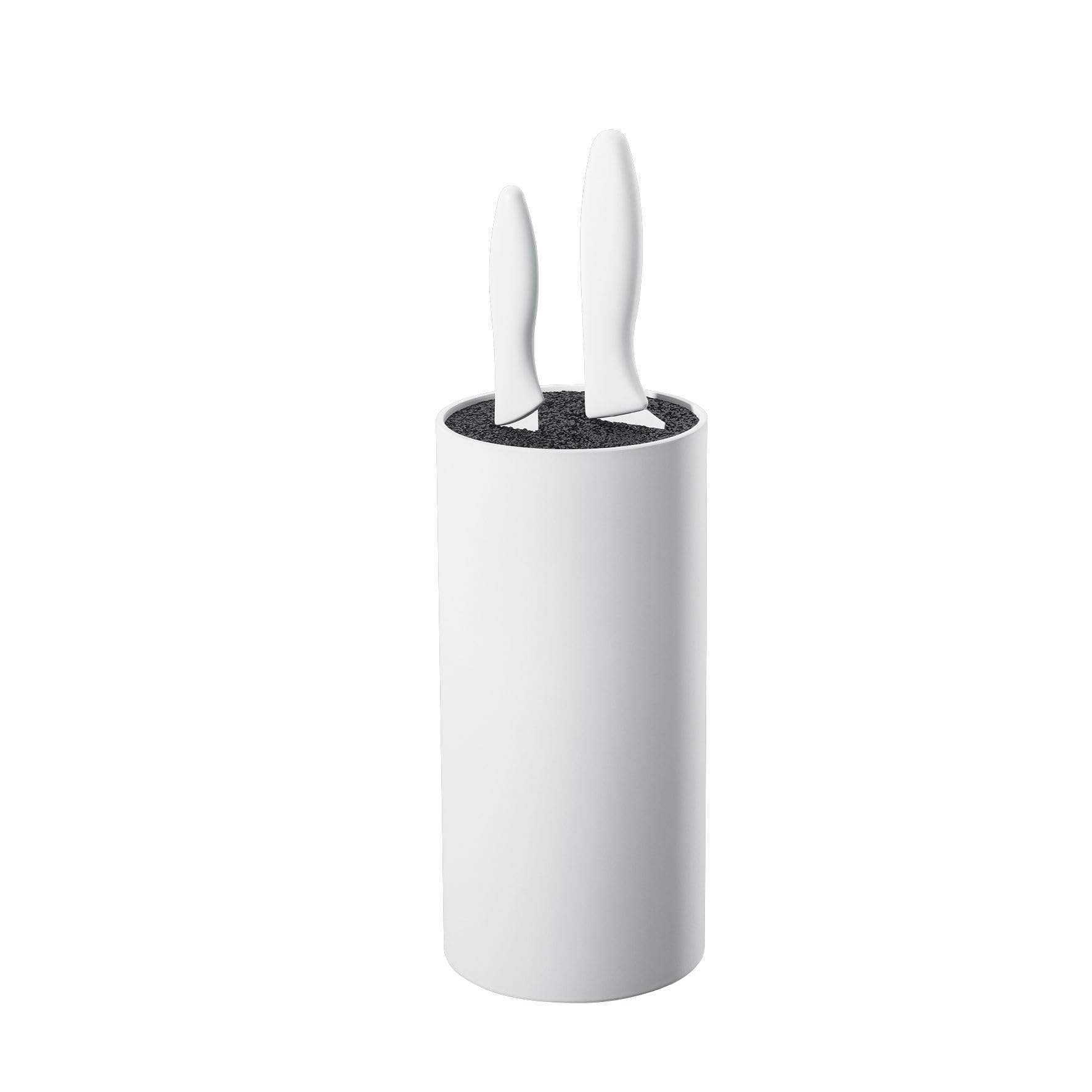 Zassenhaus 78022 - Blocco portacoltelli tondo, diametro: 11 x 22 cm, colore: Bianco
