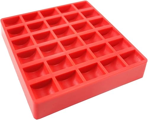 Caja de contenedores de plástico Suministros de almacenamiento Caja de plástico rojo Organizador de colección de cápsulas de monedas Soporte de