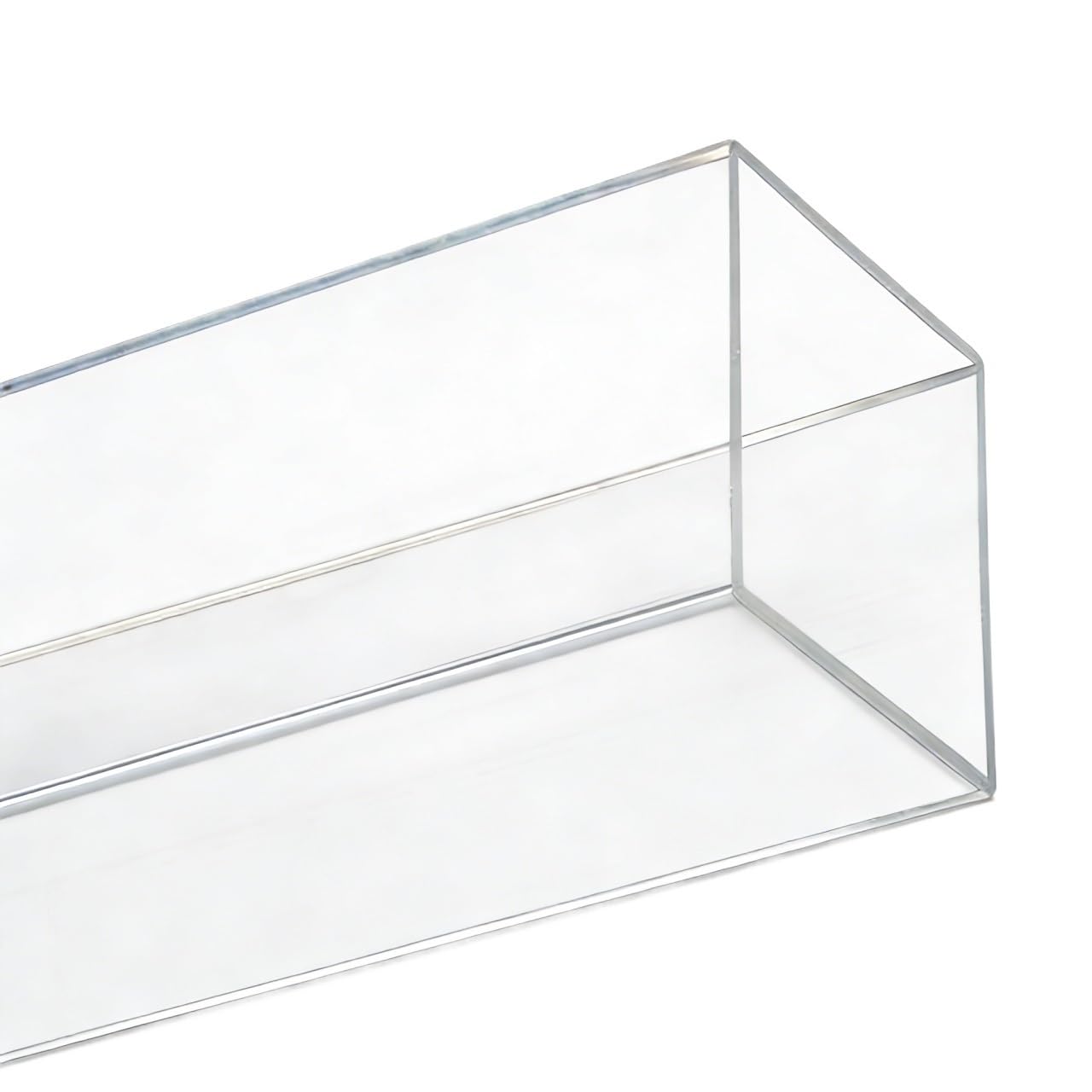Tube acrylique carré, tube creux en plastique rigide, tube PMMA transparent for matériaux de construction, 1 pièce(240X50X50X3MM)