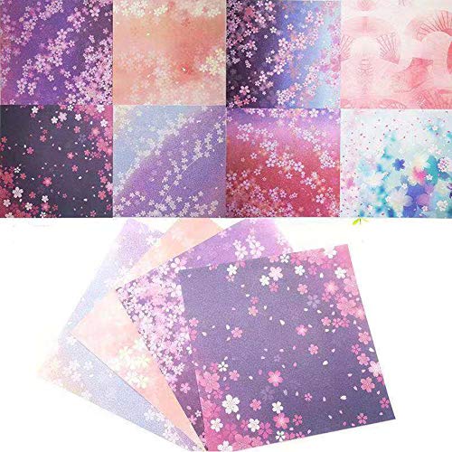 120 Sheets Origami Paper 6x6 inch Beautiful Flower Double Sided Craft Folding Paper for Arts and Crafts