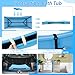 FHTONGE 49Gal/186L Collapsible Extra Large Dog Bathtub with Drainage, Thicken Portable Shower Bucket for Big Dog Indoor/Outdoor Bathing Camping, Freestanding Surround Pet Large Soaking Barrel Bule